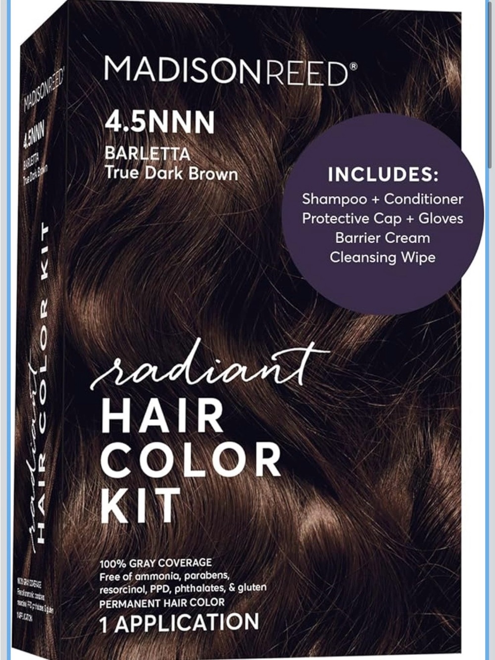 Madison Radiant Hair Color Kit - True Dark Brown